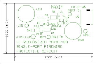 图3. 单端口电路PCB顶层