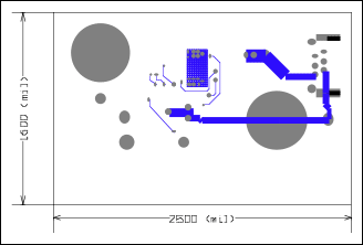 图5. 单端口电路PCB底层敷铜