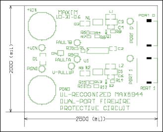 图6. 双端口电路PCB顶层