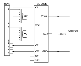 Figure 8. Typical connection diagram showing the external capacitor connected between GND and VOUT.