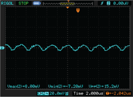 Output ripple at 2A load.