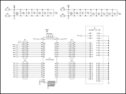 图3. MAX12557评估板A通道数字输出原理图
