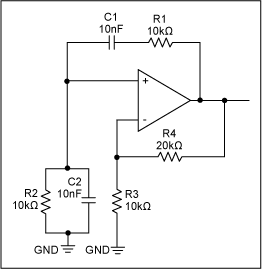 Figure 1. Standard Wien-Bridge oscillator circuit.