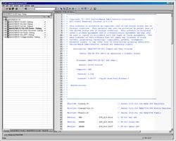 Figure 1. This workspace for the MAXQ7665 lists the projects contained in the software.