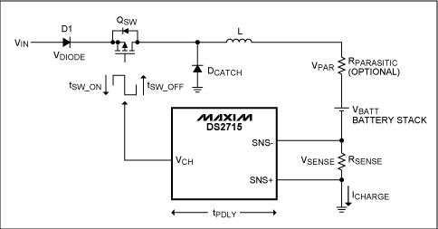 Figure 1. The DS2715 switching reference circuit.