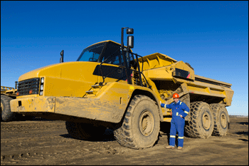 Figure 1. A mining truck is one of the larger motor vehicles.