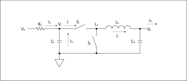 Simplified buck regulator schematic