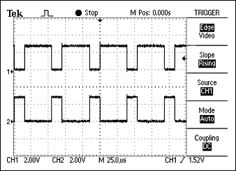 图2. 平衡系统中两根线上的信号严格相反。