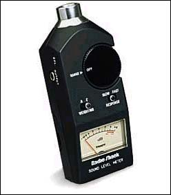 Figure 4. Radio Shack analog-display sound-level meter.